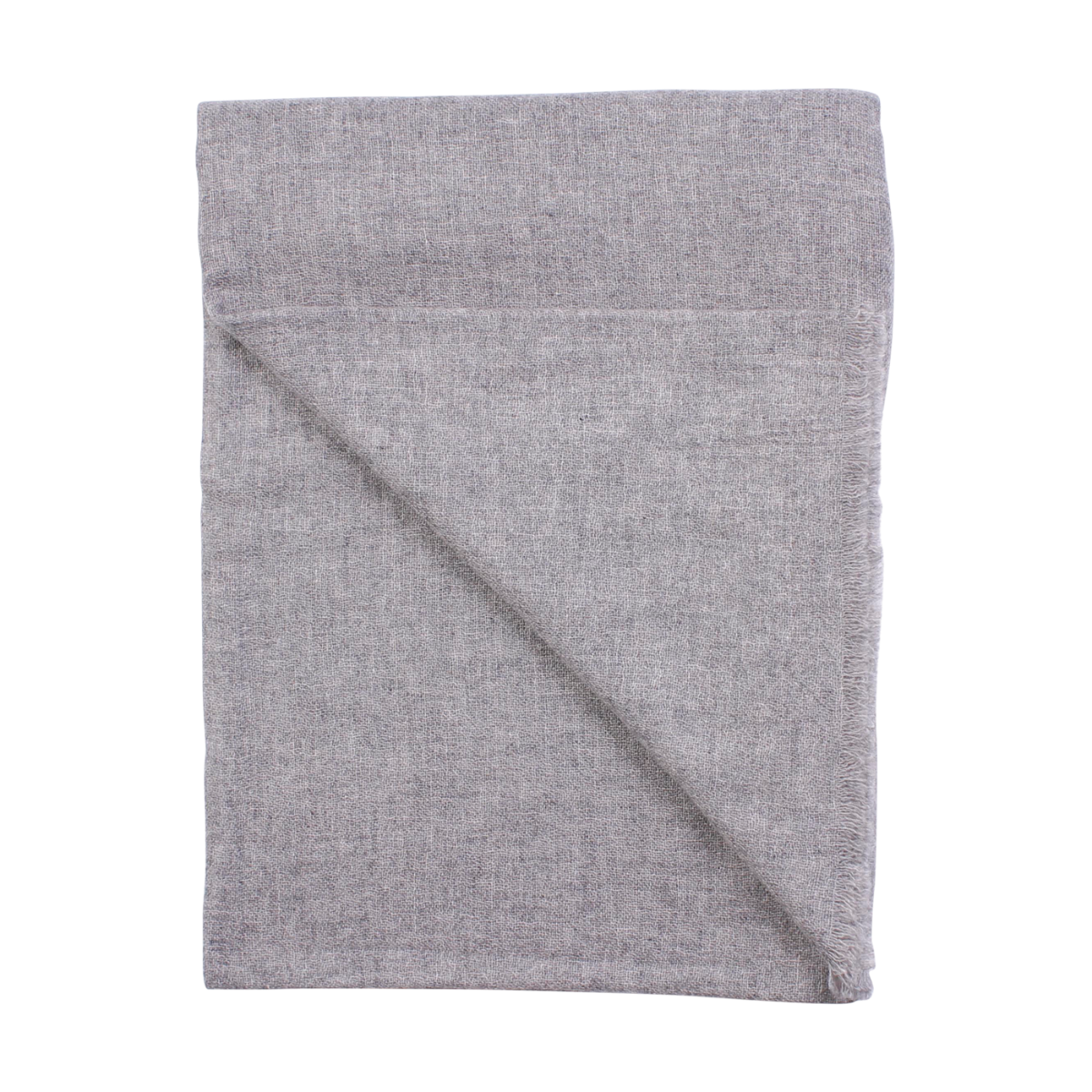 Mjuk, skön större sjal/halsduk cashmere/ull från Amanda Christensen 70 x 180cm Greymelange