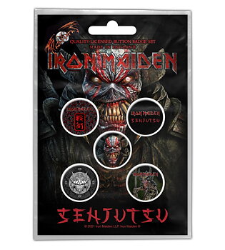 Iron Maiden Senjutsu Badge Pack