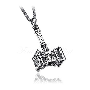Halsband Thors Hammer Big Solid - Vikinghalsband Tors Hammare