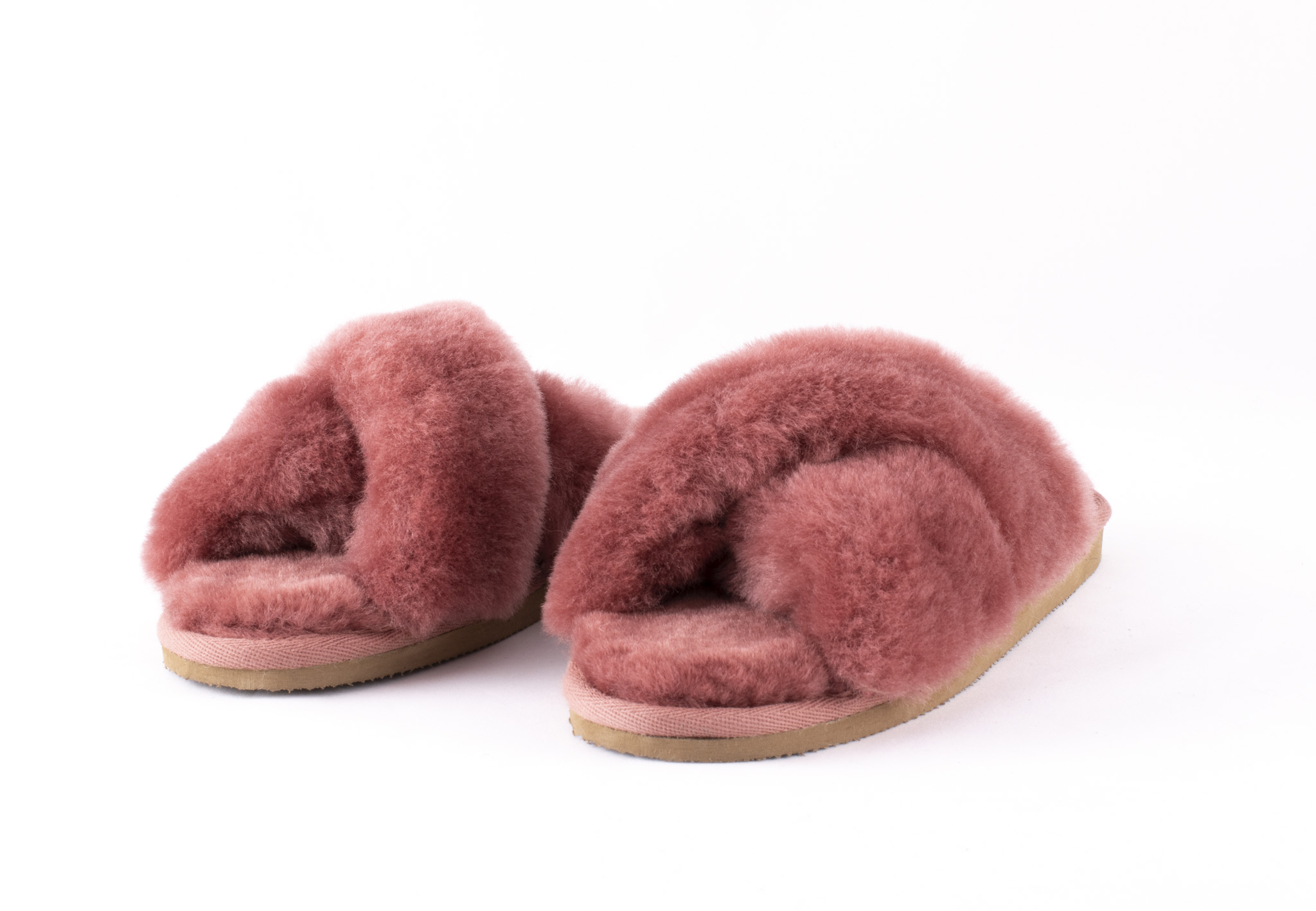 Fårskinnstofflor / Lovisa / Marsala