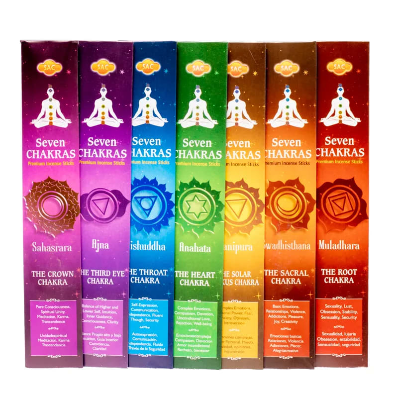 Rökelse 7 Chakras (GR-SAC)  - 42gram Packet - 2