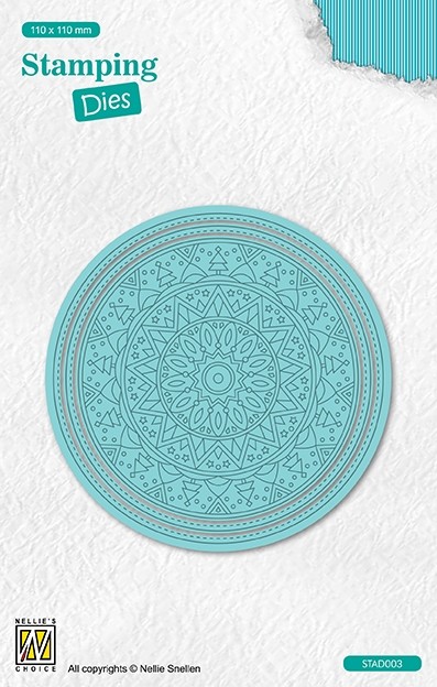 Stamping dies "round: Christmas trees"