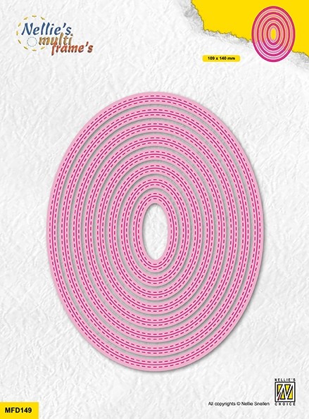 Multi Frame Dies "double stitchlines:oval"
