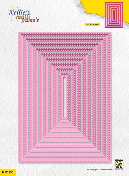 Multi Frame Dies "double stitchlines: rectangle"