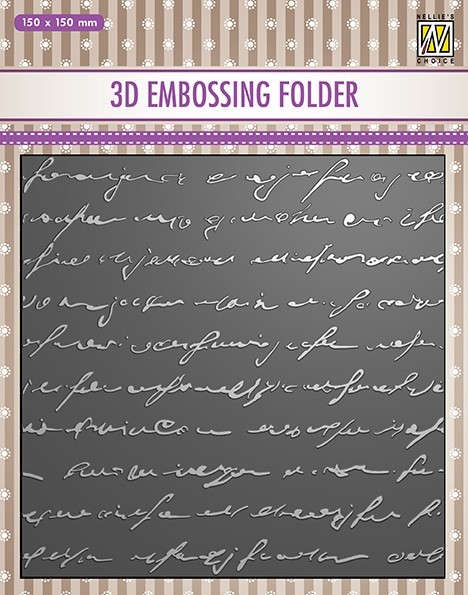 3D Embossing folder "Writing"