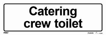 "Catering crew toilet" sign - IMPA 33.2876
