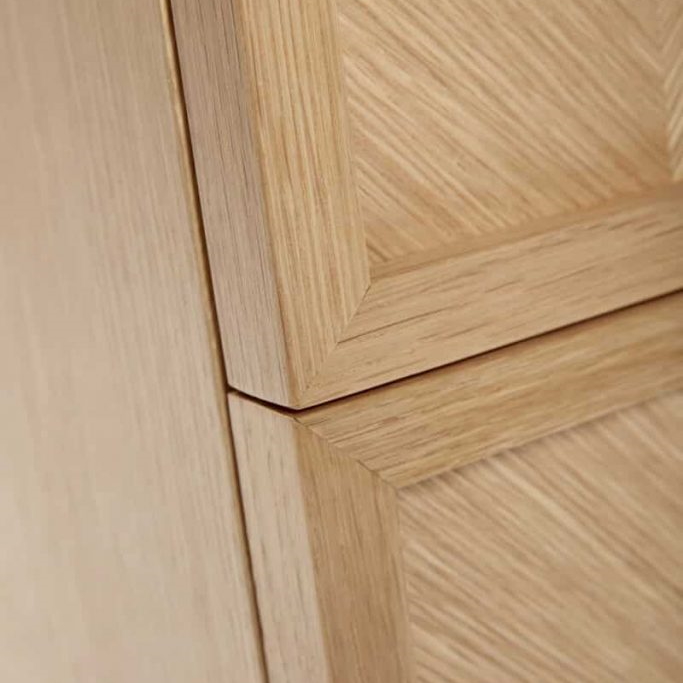 Sängbord 2-set Herringbone ek Hubsch - 7