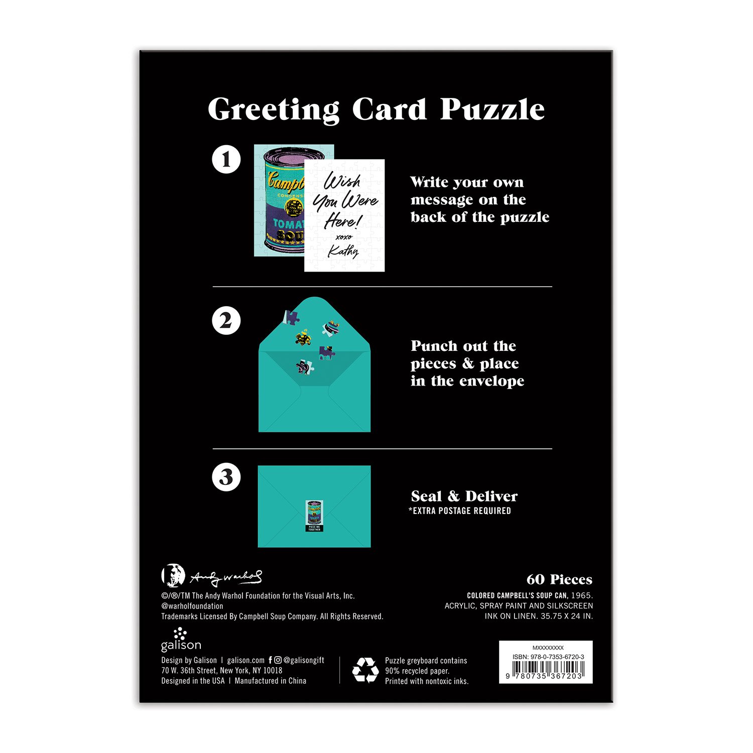 Andy Warhol Soup Can Greeting Card Puzzle - 4