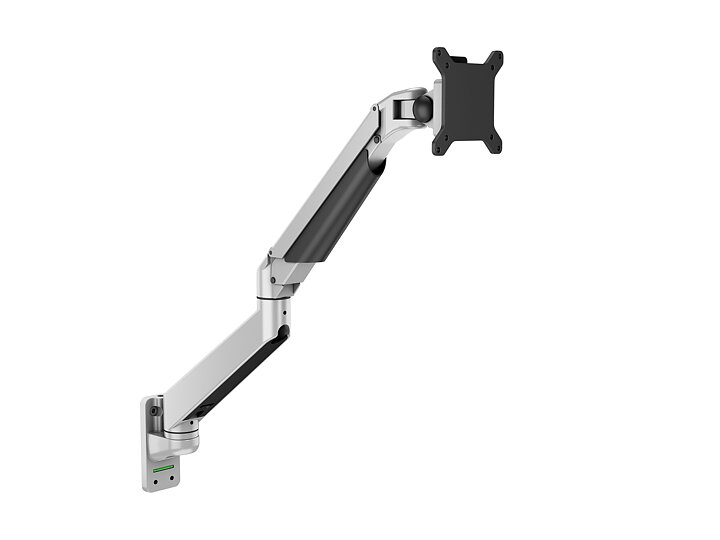 M VESA Gas Lift Arm Wall Single Silver