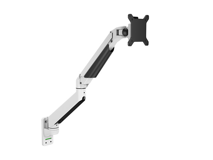 M VESA Gas Lift Arm Wall Single White