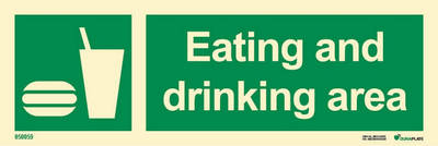 "Eating and drinking area" skylt - IMPA 33.4186