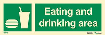 "Eating and drinking area" skylt - IMPA 33.4186