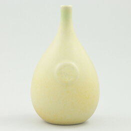 Sven Wejsfelt (1981) Yellow Raindrop Vase with Sun Relief 10 cm
