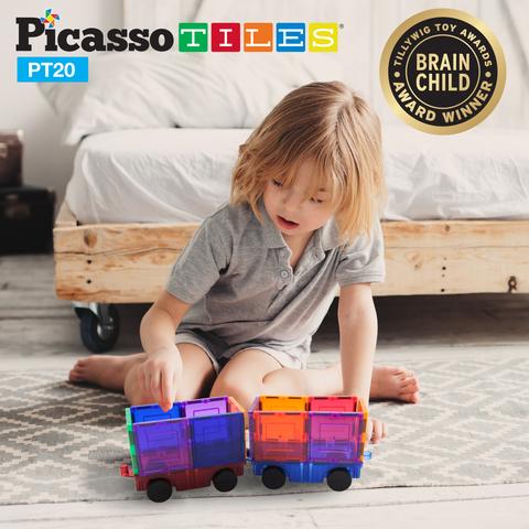 Picasso-Tiles Car Truck Set 2 bitar - 3