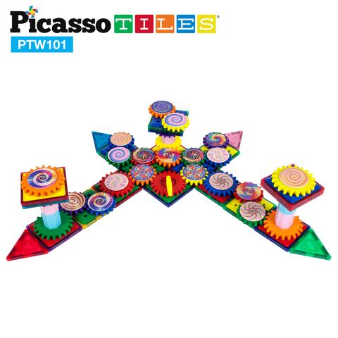 Picasso-Tiles Kugghjul 101 Bitar - 5