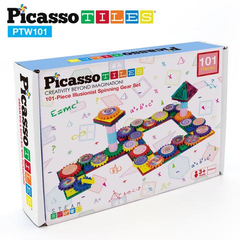 Picasso-Tiles Kugghjul 101 Bitar - 8