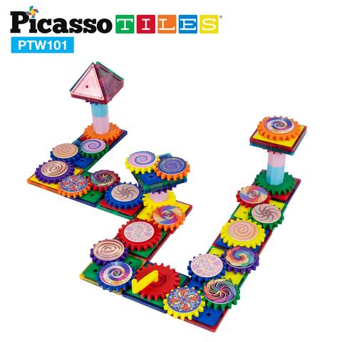 Picasso-Tiles Kugghjul 101 Bitar - 4