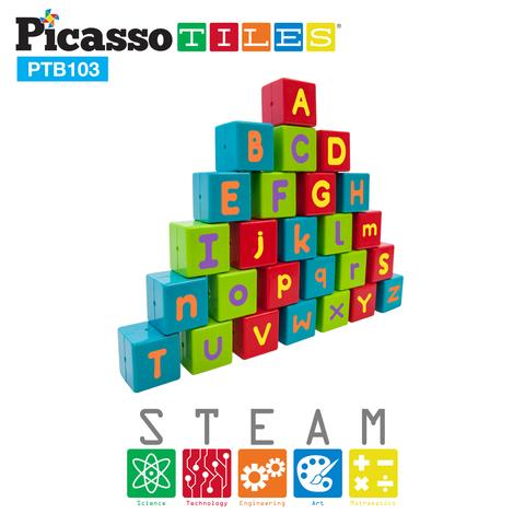 Picasso-Tiles Bristle Blocks 103 Bitar, Tåg - 8