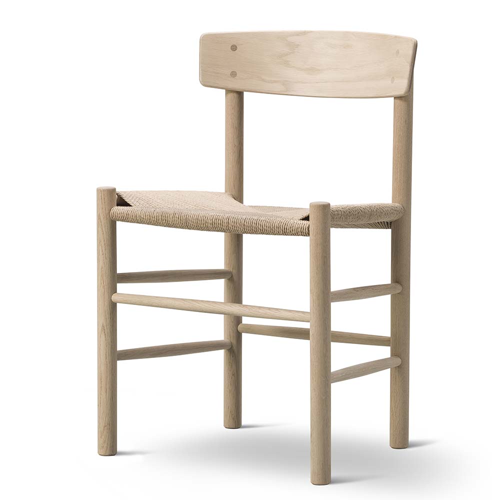 J39 Stol (Superdeal - Volympris/st vid köp av 6st) Ek Såpad - I lager - Fredericia  - 8