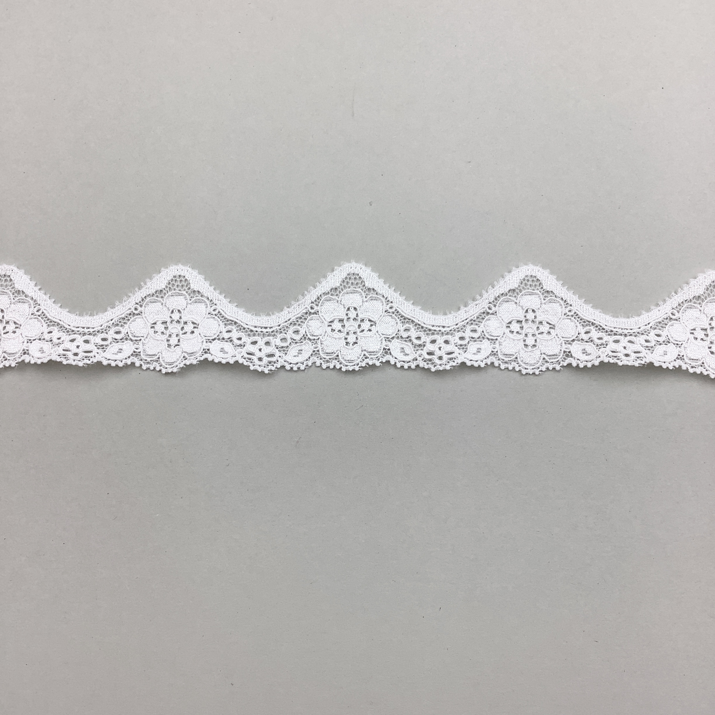 Stretch lace White, 3,6cm - RS5186 - 2