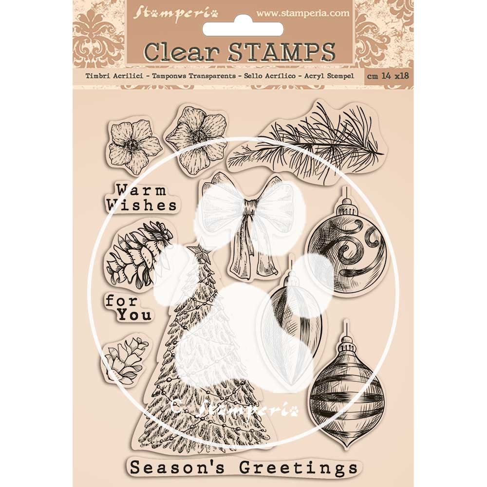 Romantic Christmas, Clear Stamps, Stamperia