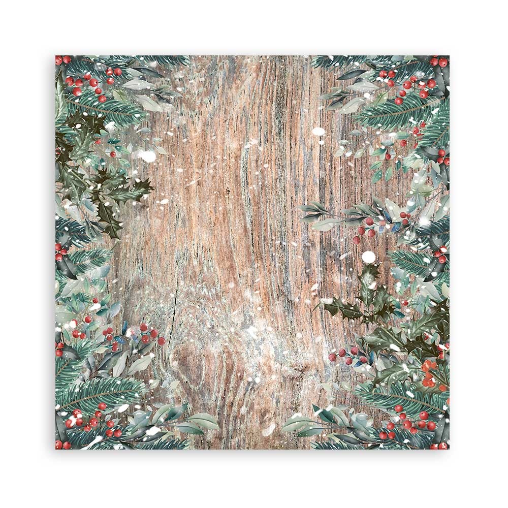 Romantic Christmas Birds, 12"x12", dubbelsidigt, Stamperia - 3