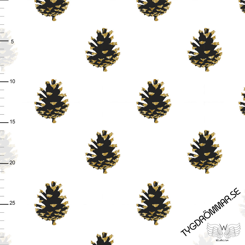 PINE CONE - WHITE