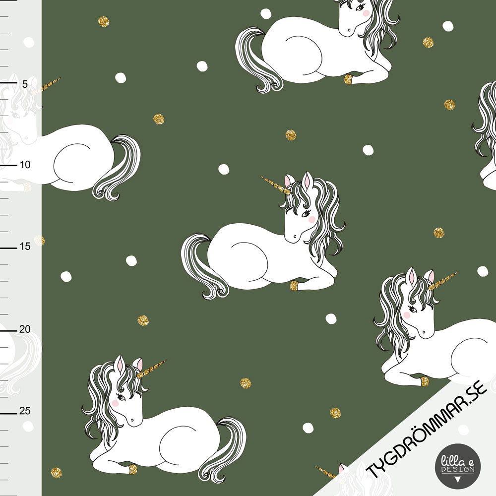 Unicorn Dot Green Tygdrommar Se