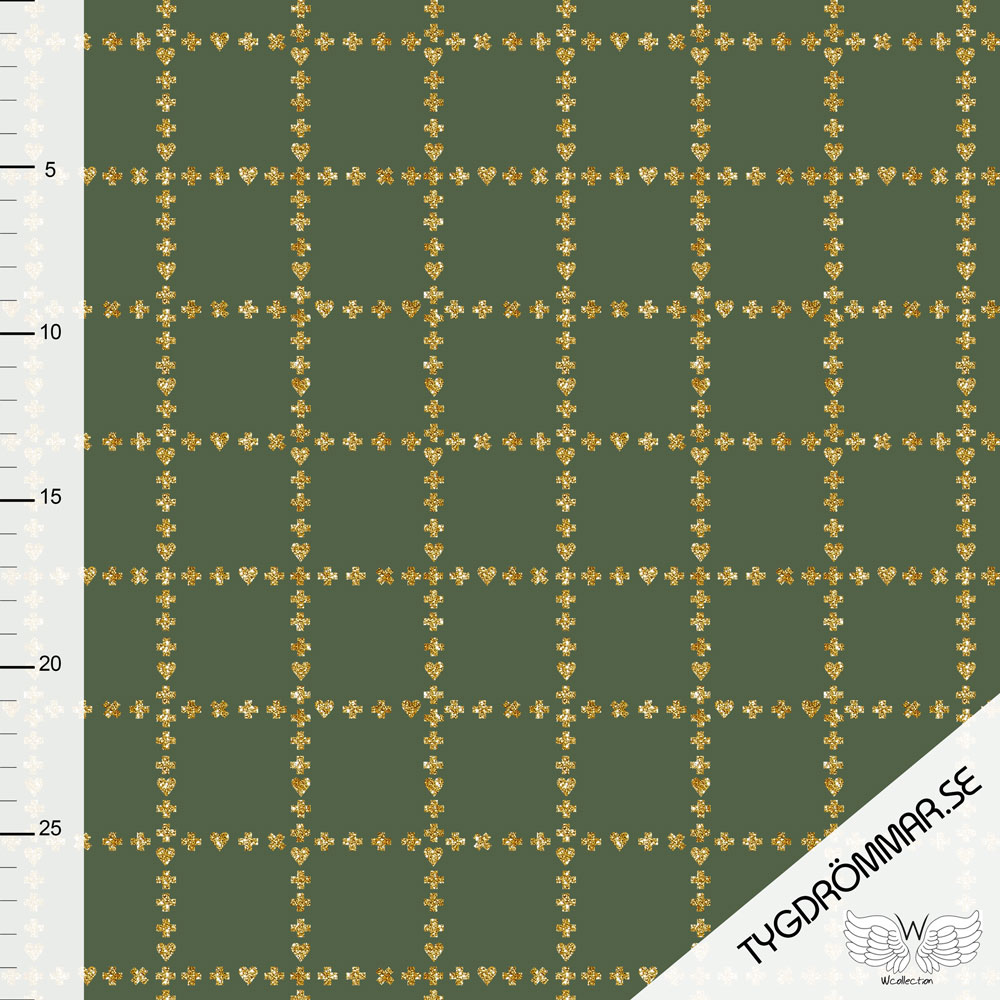 GLITTER GRID - GREEN