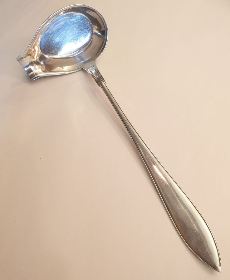 Soup ladle electroplate