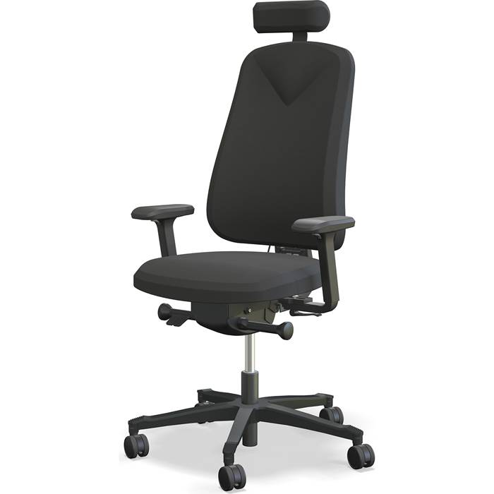 Stol Höganäs 290 arm/nack sv - 2