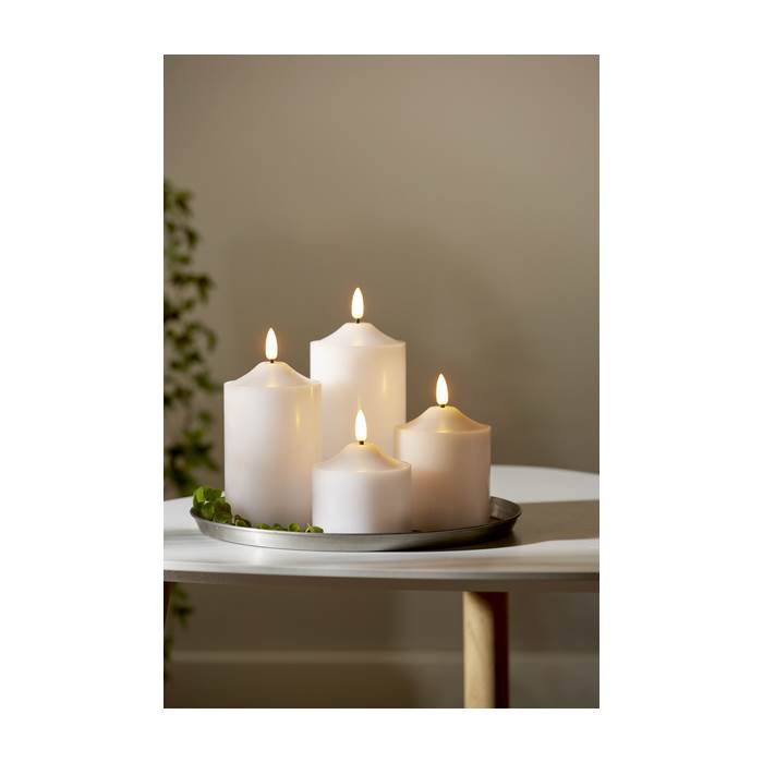 Blockljus LED Flamme D7,5 H12 - 6