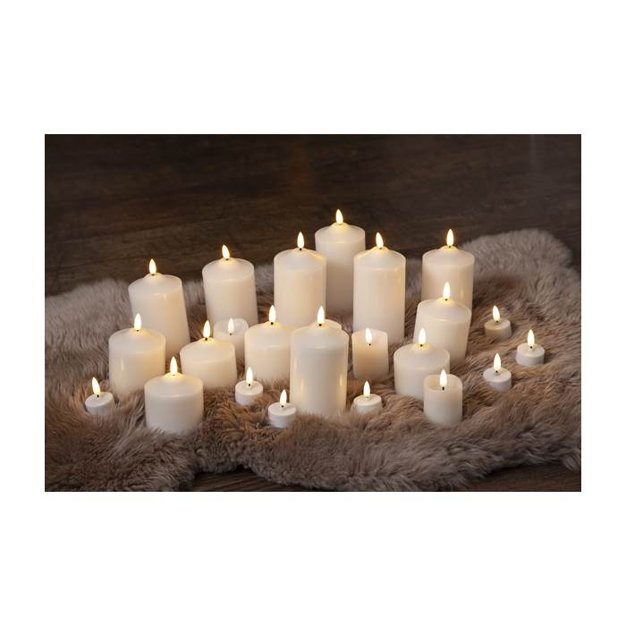 Blockljus LED Flamme D7,5 H12 - 9