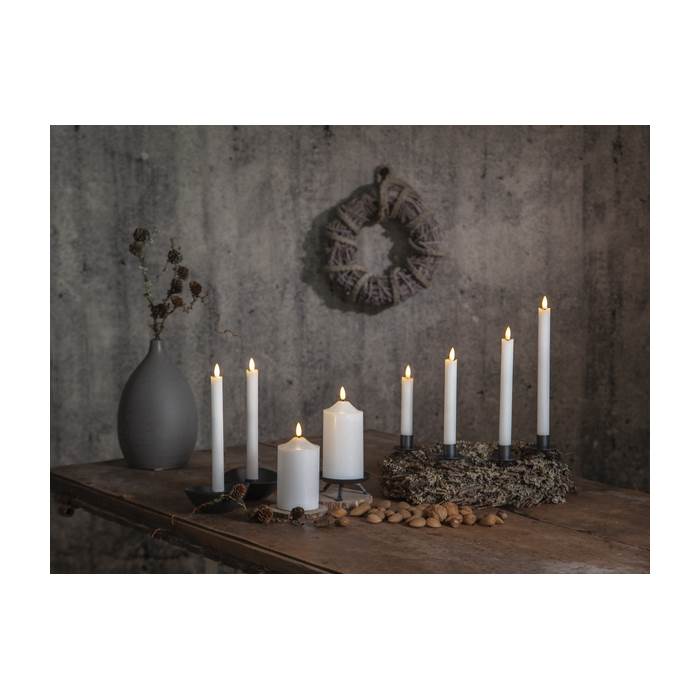 Blockljus LED Flamme D7,5 H15 - 10