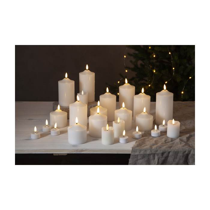 Blockljus LED Flamme D7,5 H15 - 9