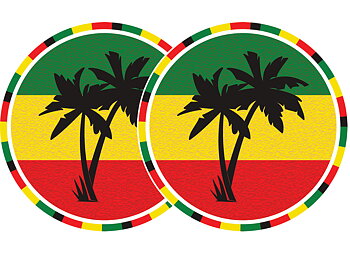 Slipmats Jamaica Twin pack