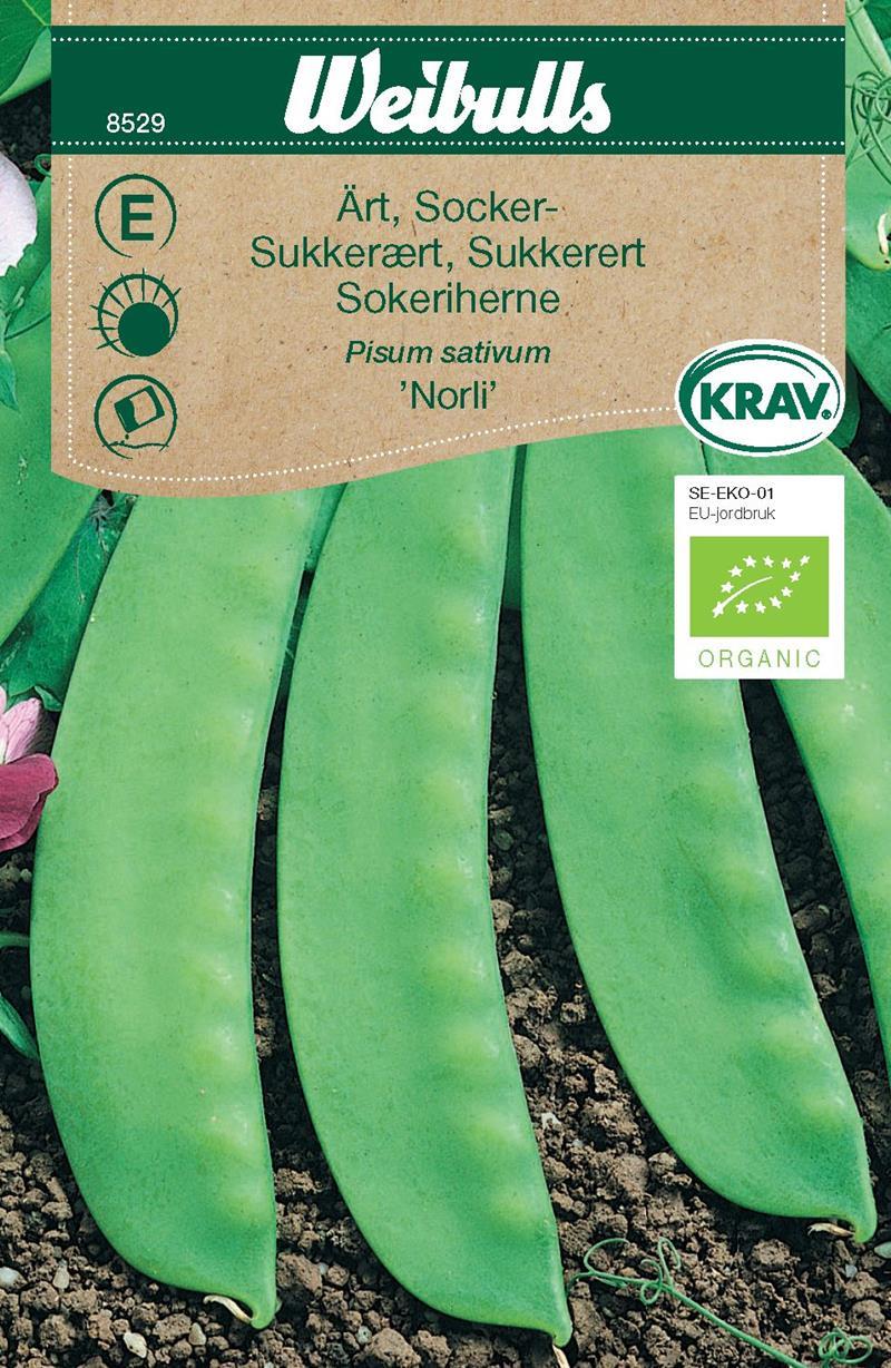 8529 Sockerärt, Låg KRAV  Pisum sativum