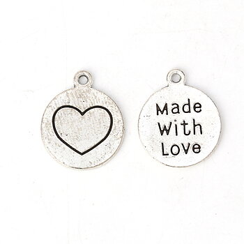 Charm -  Tag   "Made with love" 22mm