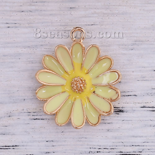 Charm Daisy White  28mm - 2