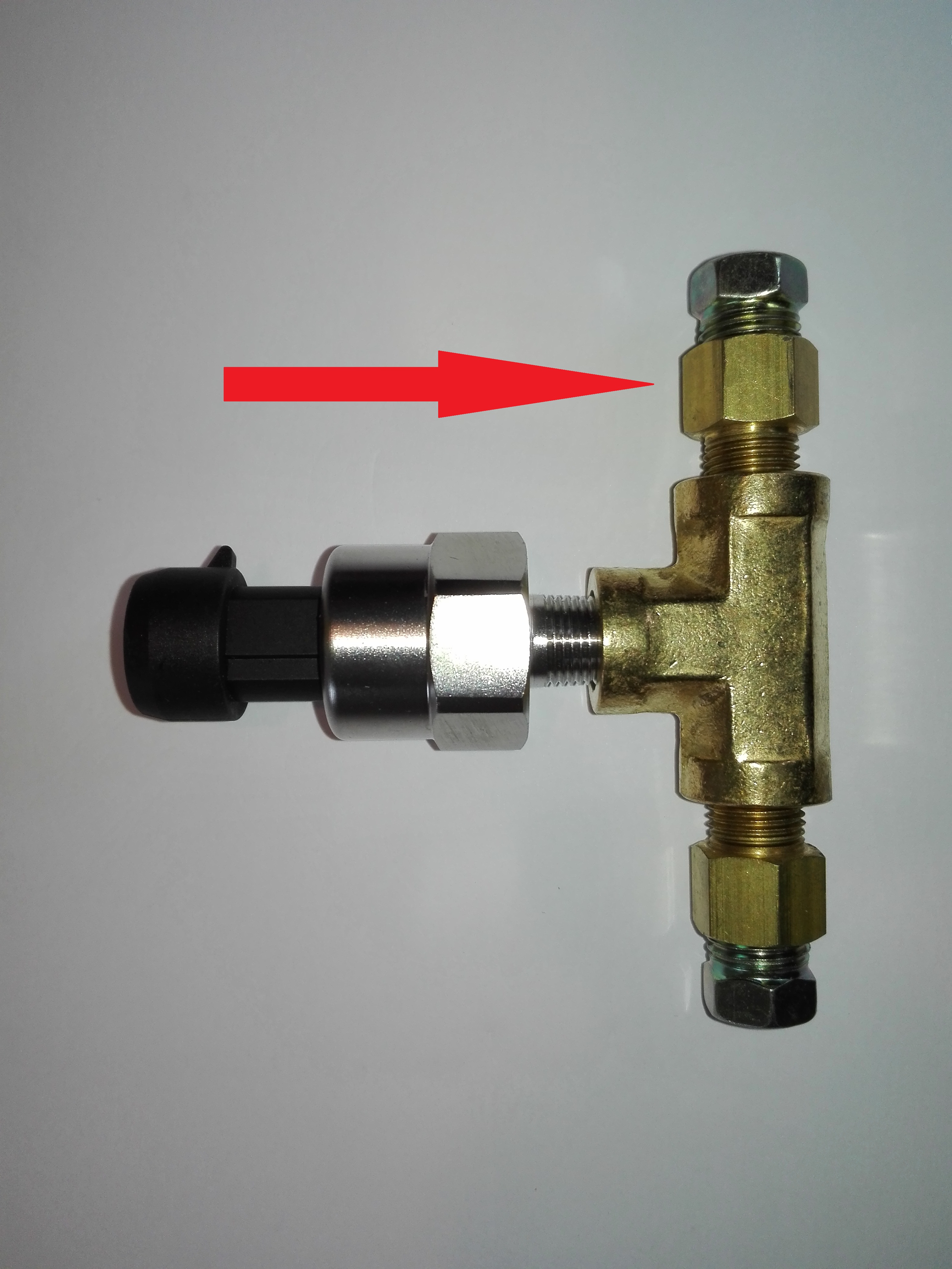 Dubbelkoningsnippel, hona, för 1/4" rör till 1/8" npt hane - 2