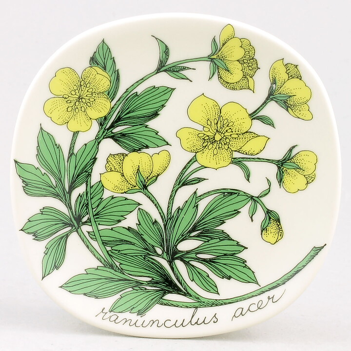 Esteri Tomula (Botanica 1982) Meadow Buttercup Wall Plaque 13 cm