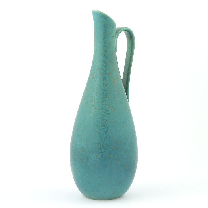 グナー・ニールンド ARCシリーズ 青緑色の持ち手付き花瓶  Vase  (30 cm)  1950年代