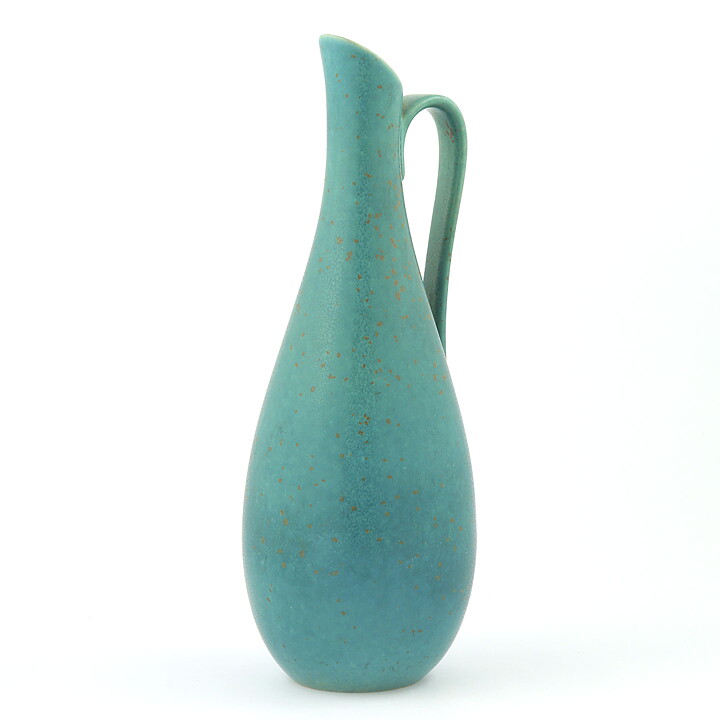 Gunnar Nylund (ARC 1950s) Green Handle Vase 30 cm