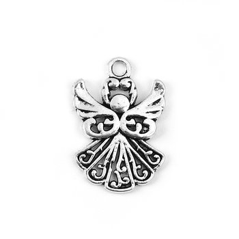 Berlock -  Ängel Antiksilver 20mm