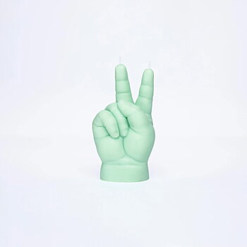 Candle Hand Baby - Peace, pastel green