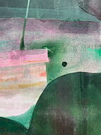 "Vi två" tavla akryl/collage/textil orginal