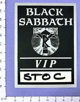 BLACK SABBATH - VIP Pass 1990