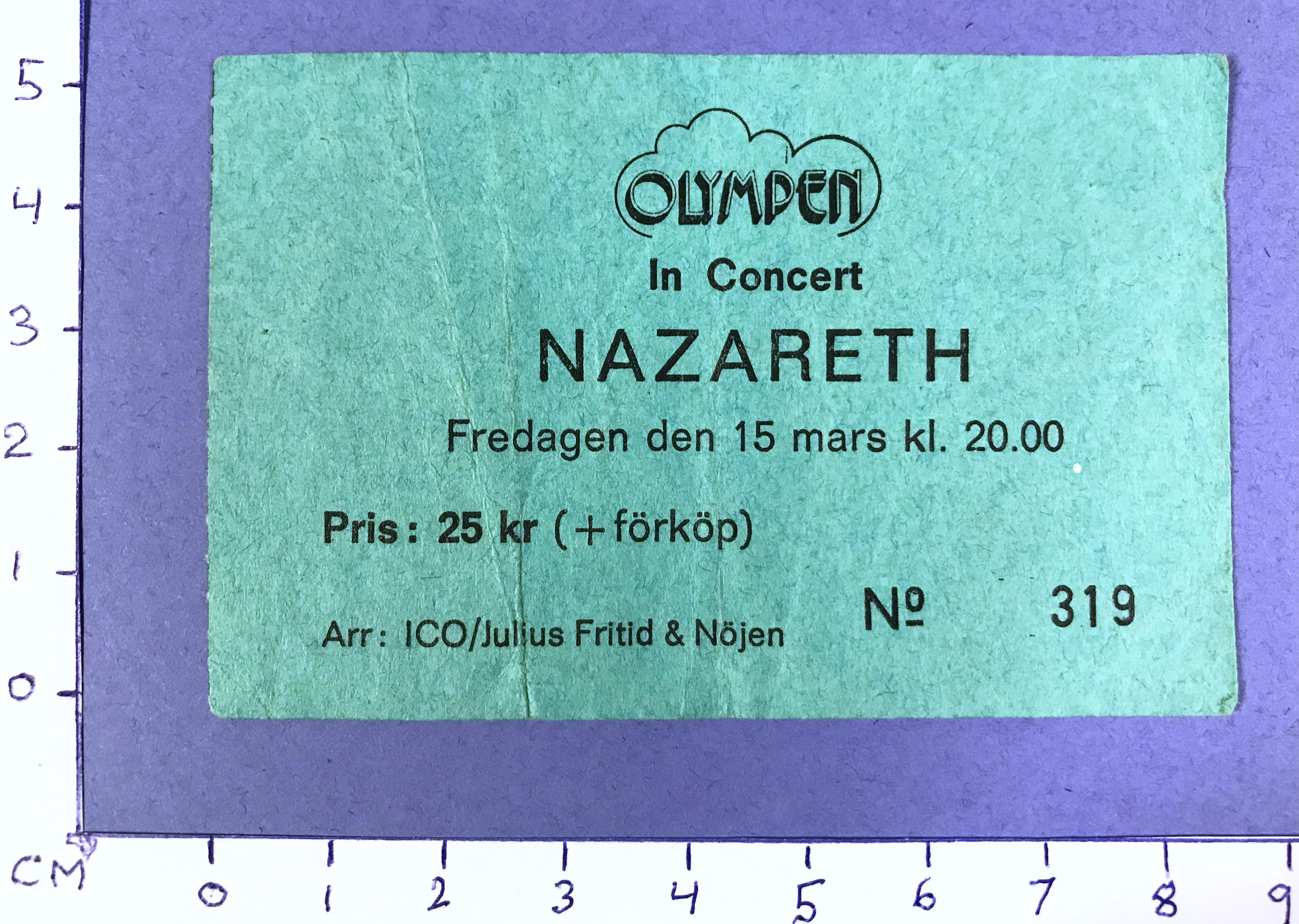 NAZARETH - Lund 1974