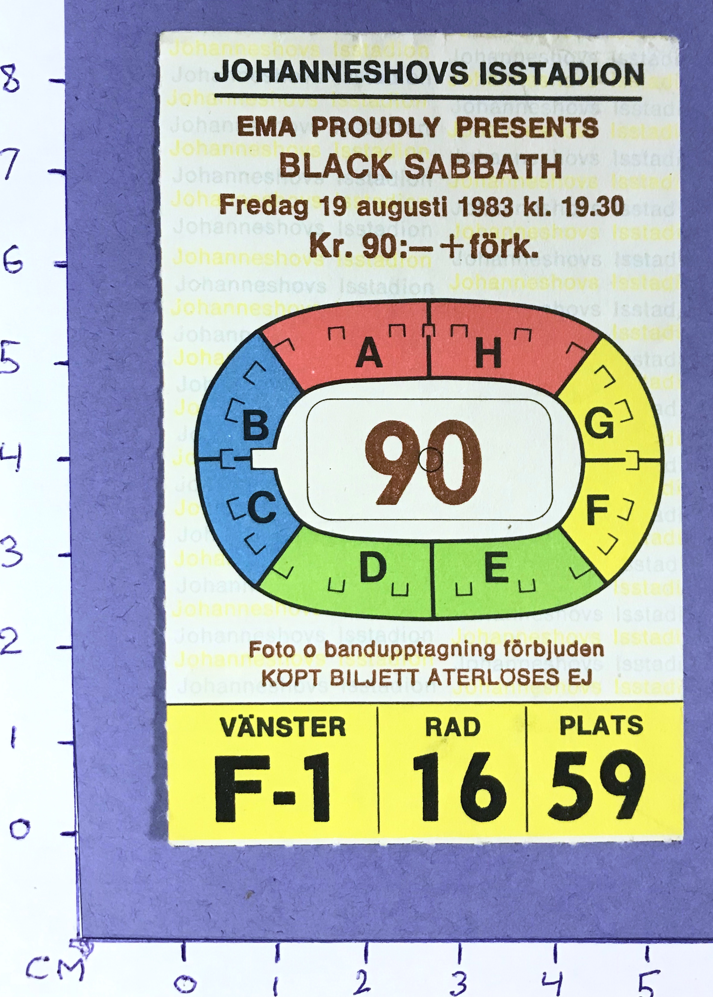 BLACK SABBATH - Stockholm 1983