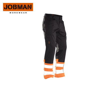 Palveluhousut Jobman 2314 Musta Oranssi KL 1